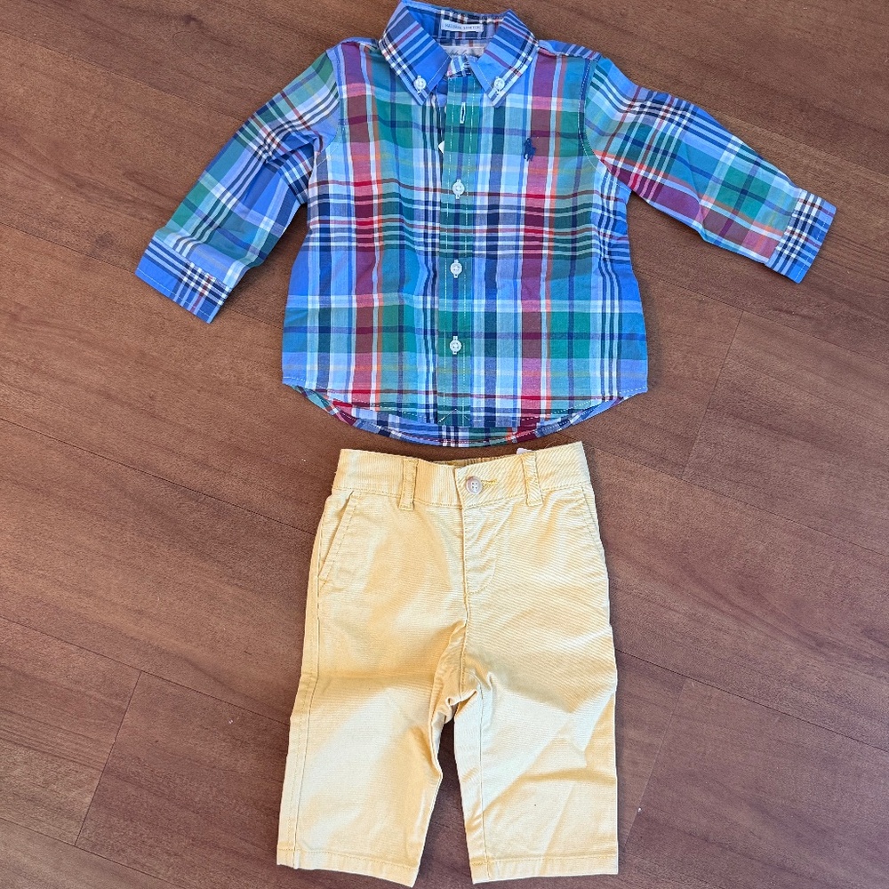 NWT Ralph Lauren 2 piece set - shirt and chinos